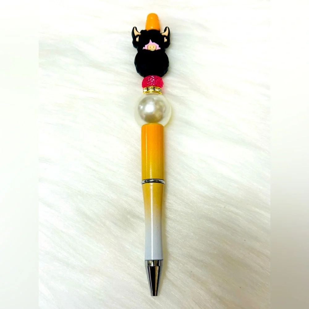 🧡🆕🧡Handmade Highland Cow Beaded Pen